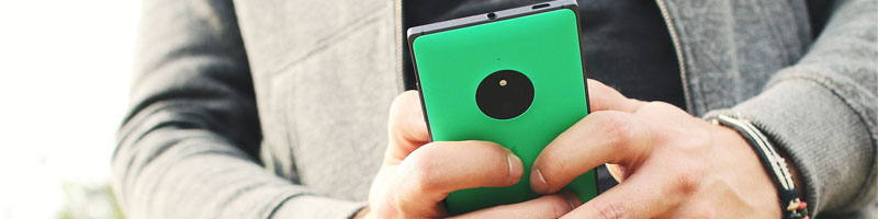 The number of households that only have a smartphone continues to rise Smartphone being held by man from O2 REAL℠